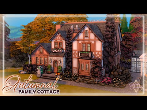 Видео: Осенний семейный коттедж 🍁| Симс 4: Строительство | Autumn Family Cottage| The Sims 4: Speed Build