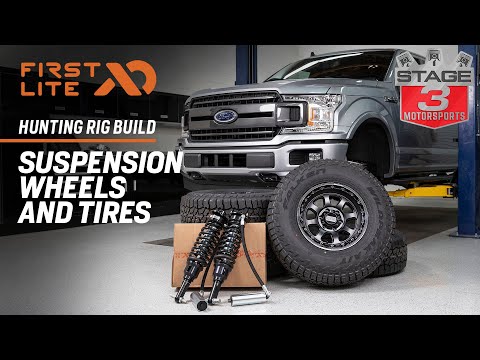 Видео: Сборка первого легкого охотничьего грузовика F-150 2020 года: подвеска, колеса и шины