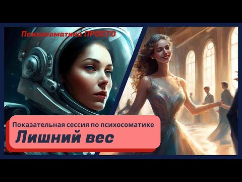 Видео: Психосоматика Лишнего Веса. Показательная сессия по Психосоматике.