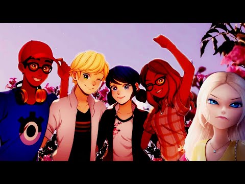 Видео: переписка: Маринетт,Адриана,Альи,Нино,Хлоя,🌺🍀