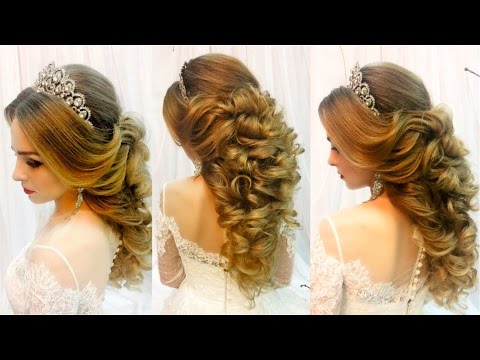 Видео: Свадебная прическа на длинные волосы🌹 Греческая коса 🌹 Wedding hairstyle for long hair🌹