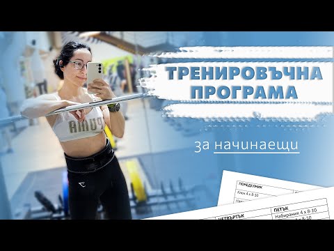 Видео: ТРЕНИРОВЪЧНА ПРОГРАМА ЗА НАЧИНАЕЩИ | Как да си направим сами, стъпка по стъпка