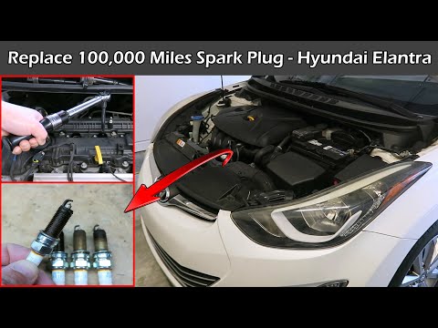 Видео: Замена свечей зажигания на 100 000 миль | NGK Iridium | Hyundai Elantra