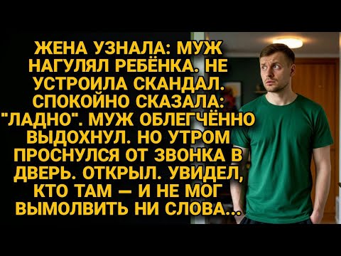Видео: Жена узнала об измене мужа. Сказала "ладно". А утром раздался звонок в дверь...