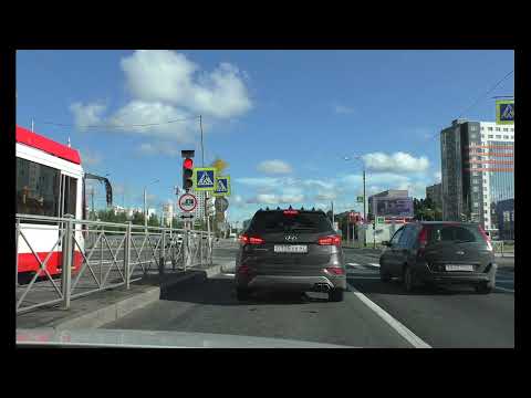 Видео: Автопрогулка. Санкт Петербург. Весёлый посёлок - Центр. Saint Petersburg. Car walk.