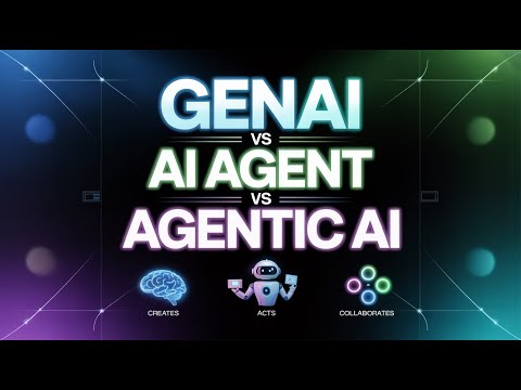 Видео: GenAI против AI Agents против Agentic AI — в чем разница?