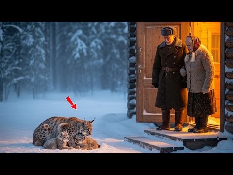 Видео: При –40°C мать-рысь просила приюта — то, что сделали старики, стало настоящим чудом