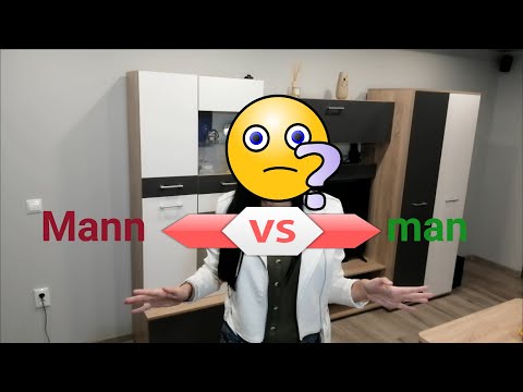 Видео: Немски в 3 минути! Mann VS. man - кой е мъжът?