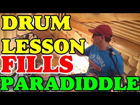 Видео: Paradiddle Fills Funk & Jungle Beat | Drum lesson Урок игры на барабанах Clases de bateria ドラムレッスン