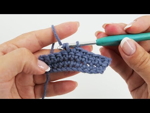 Видео: 2. Столбик без накида (sc US / dc UK)📚 Уроки вязания крючком📖 Как вязать столбик без накида