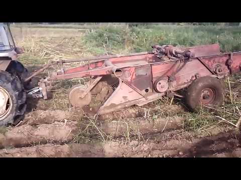 Видео: Прицепная скоростная копалка на минитракторе