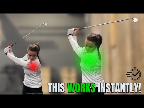 Видео: Мгновенно увеличьте поворот плеча при ударе в гольфе — 2 упражнения, которые гарантированно работ...