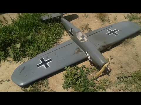 Видео: Кордовая модель Me-109 c КМД-2.5