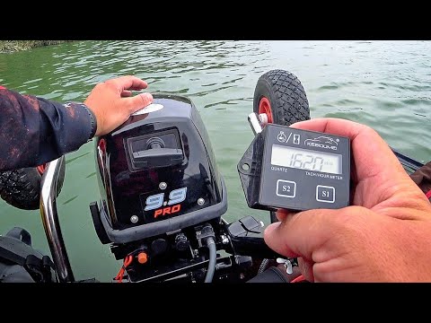 Видео: Продолжаю обкатку нового мотора HIDEA 9.9 PRO | Заклеил лодку изолентой