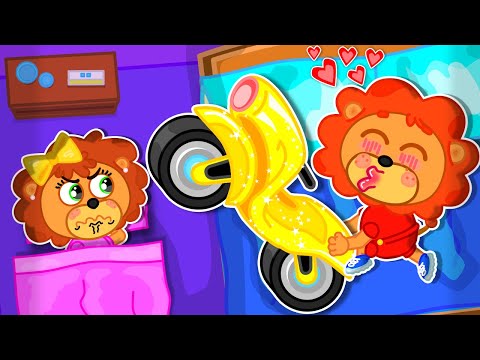 Видео: Маша и Леопольд. Мотоцикл в кровати - Серии для всей семьи - Lion Family на русском - Мультик