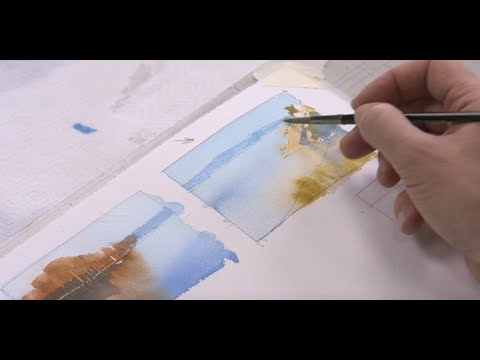 Видео: Разбор ошибок при изображении воды акварелью. Запись прямого эфира (вертикальное видео).