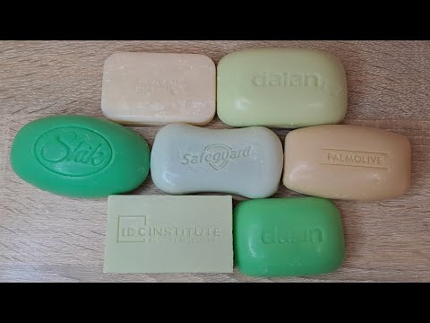 Видео: ASMR Soap Mix cutting💚🍏 || Satisfying sounds || Резка мыла