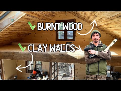 Видео: Играем с глиной и огнём🔥 Создаём глиняные стены и чердак из обожжённого дерева в моей лесной хижине