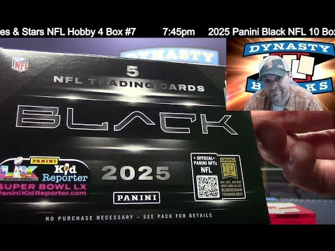 Видео: Футбольная карточка Panini Black & Friends 2025 года, 10 коробок, миксер №1