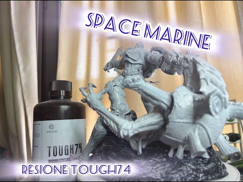 Видео: Печатаю и крашу #spacemarine из Resione Tough74 | #3dprinting #3d #warhammer40k