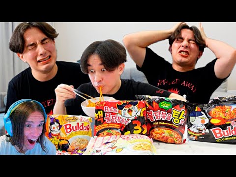 Видео: Пробую Все Вкусы САМОЙ ОСТРОЙ Лапши / Реакция на Яна Рейзена