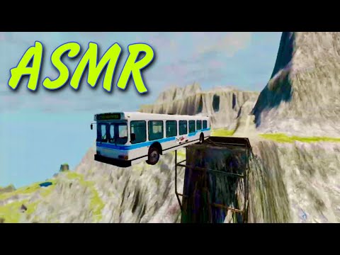 Видео: АСМР СКИДЫВАЮ МАШИНЫ С ГОРЫ / BeamNG Drive