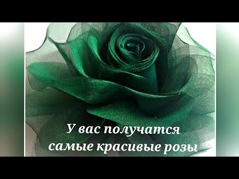 Видео: Брошь цветок из органзы. Мастер класс. След.МК в Москве 20,21,22,23 сентября 2024г.