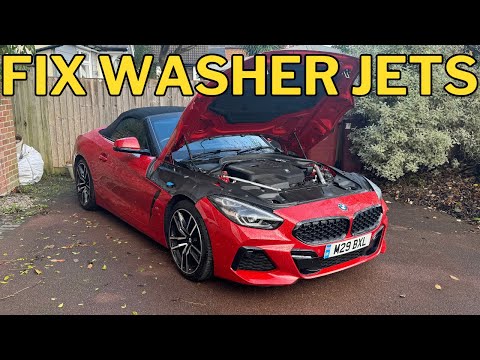 Видео: Устранение засоров форсунок стеклоомывателя BMW