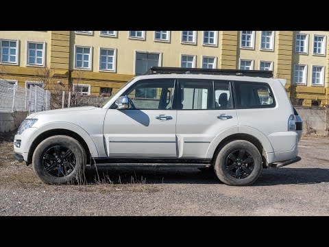 Видео: Алюминиевый багажник РИФ для Mitsubishi Pajero 4: обзор, установка, тест на прочность