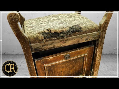Видео: Реставрация викторианского стула для фортепиано