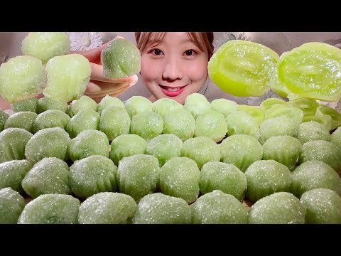 Видео: ASMR виноград моти【русские субтитры】【Mukbang/ Eating Sounds】