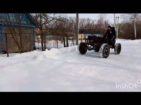 Видео: ###Первый выезд самодельного помощника из уаза####