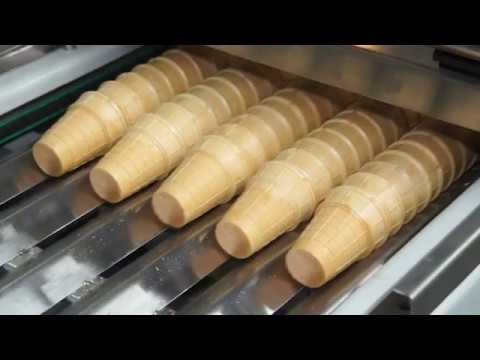 Видео: Вафельный рожок, стаканчик. Оборудование для изготовления