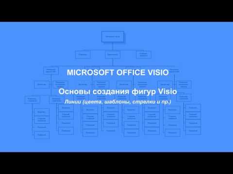 Видео: Основы создания фигур Visio - 1. Линии