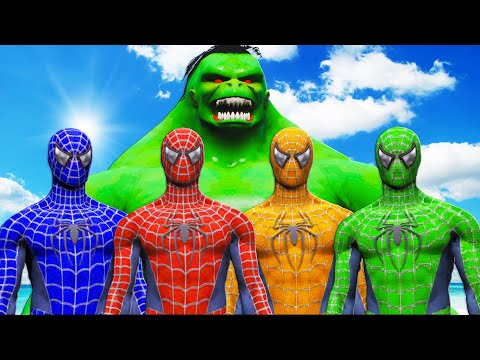 Видео: команда человека-паука против Халка 2099 - эпическая битва супергероев