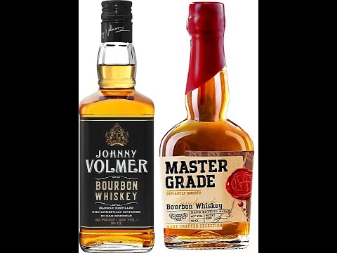 Видео: Сравнение Bourbon Whiskey Master Grade и Bourbon Johnny Volmer.