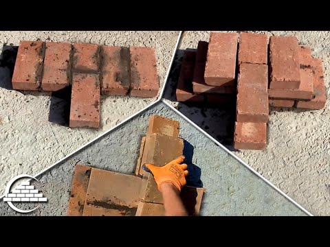Видео: Примыкание стены в 1/2 кирпича к стене в 1 кирпич - [masterkladki]