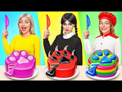 Видео: Кулинарный Челлендж: Уэнсдей Против Бабушки | Сумасшедшие Кулинарные Идеи от Bubba DO Challenge