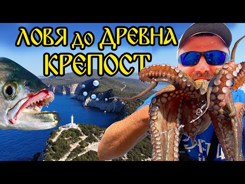 Видео: 96 ЧАСА РИБОЛОВ на ОСТРОВ за Морска ПИРАНЯ, Oкотопод на Лефкада LEFKADA GREECE