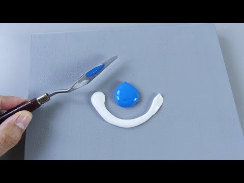 Видео: потрясающий горный пейзаж 🏞 ! расслабляющая картина акрилом (Смотрите и делайте 91)