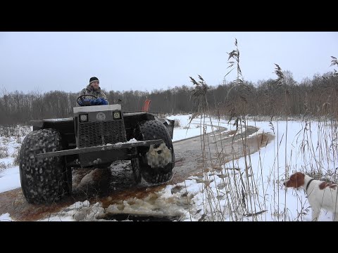 Видео: Охота на бобра #24.2 / Провалился под лёд \ Установка капканов