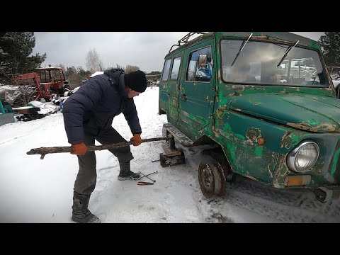 Видео: Остался без колес. Луаз на железяках как поедет???