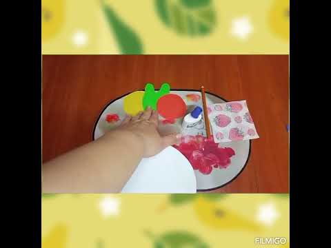 Видео: Аплікація ''Фрукти на тарілці ''