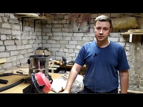 Видео: Самый дешевый строительный пылесос  DEKO DKVC-1400-15S на что способен