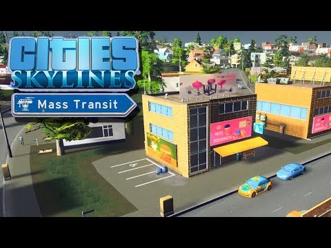 Видео: Крупный поселок, зарождение коммерции | Cities Skylines Mass Transit #2