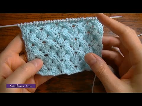 Видео: Предлагаю вместе связать очень красивый АЖУРНЫЙ УЗОР спицами "ANGELICA". Вязание на спицах № 233