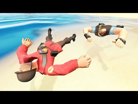 Видео: TF2: Рэгдолл Прыжки и Падения [GMOD] - Серия 36
