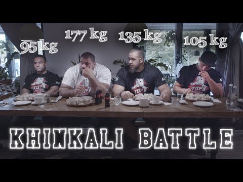 Видео: Khinkali BATTLE! Who will eat more? Кто больше съест?