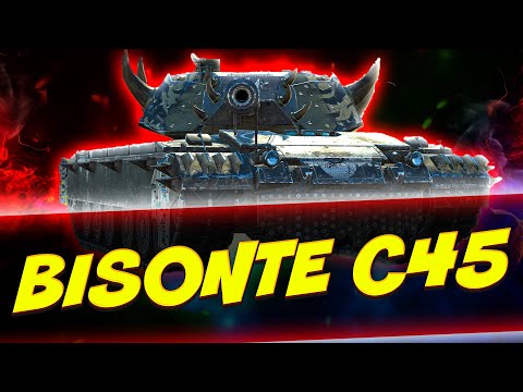 Видео: BISONTE C45 - редкий бык рандома! Обзор Tanks Blitz