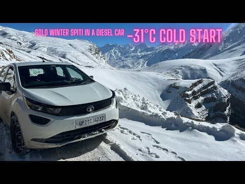 Видео: Зимний соло-спити на дизельном автомобиле. -31 Холодный пуск. P-2